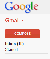 Gmail unread message count