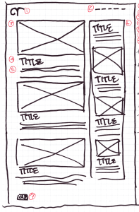 Wireframe Sketch: 2 Column