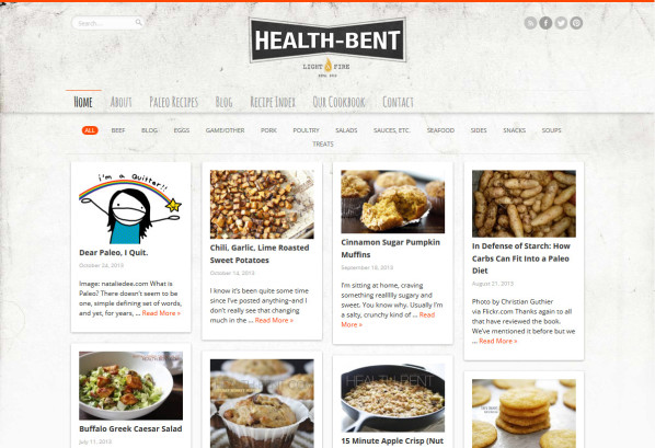 Health Bent home page