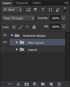 Duplicate layer group for new layout
